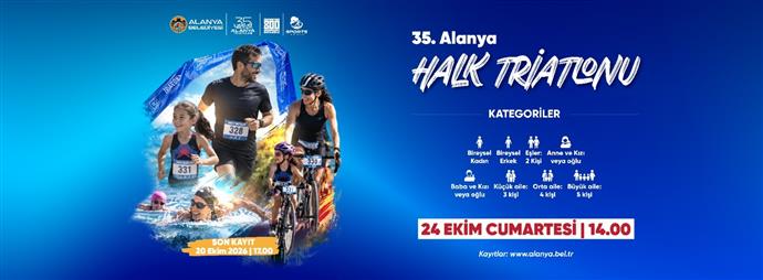 35.⁠ ⁠ALANYA HALK TRİATLONU 24 EKİM’DE GERÇEKLEŞTİRİLECEK...