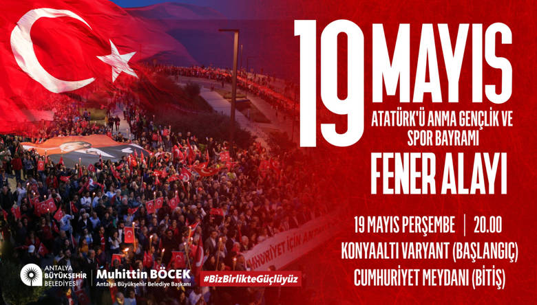 Antalya Büyükşehir Belediyesi 19 Mayıs’ı Coşkuyla Kutlayacak...