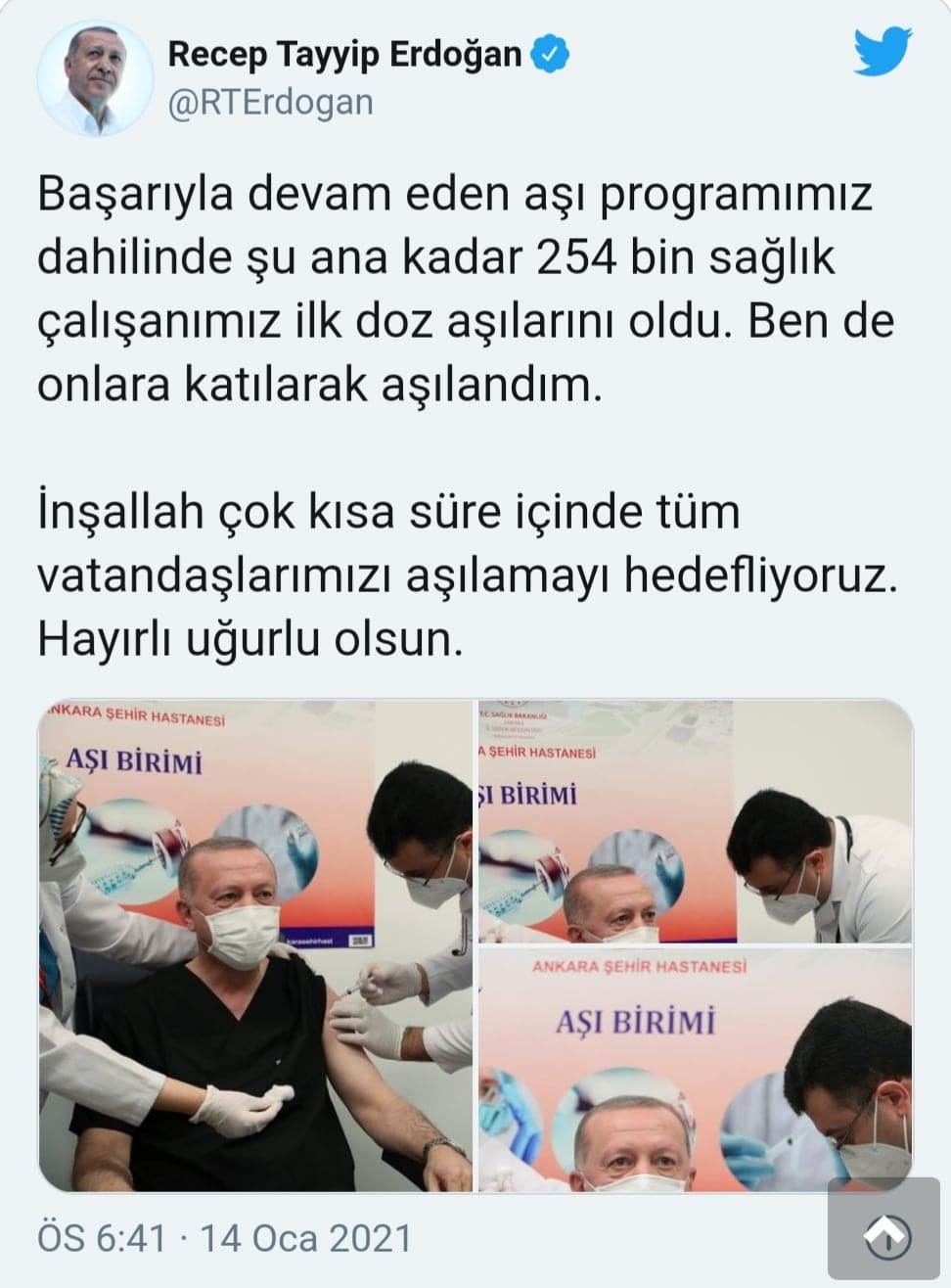 erdoğan aşı oldu twıtter ea81b