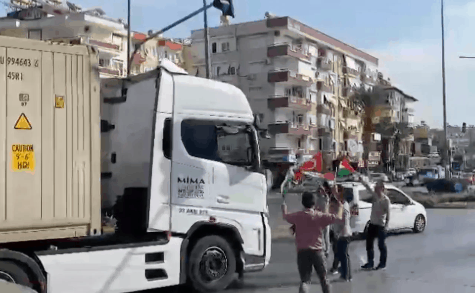 Alanya'da trafikte İsrail boykotu...